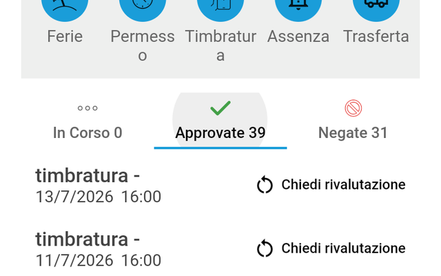 Richiesta inviata