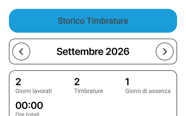 Storico timbrature